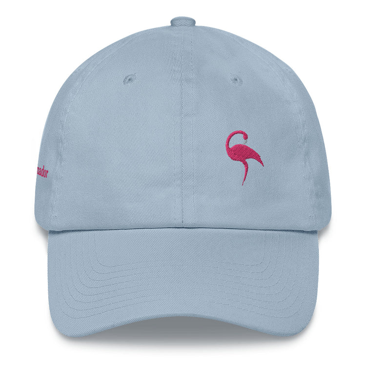 Casquette brodée Lacornador® Flamant rose