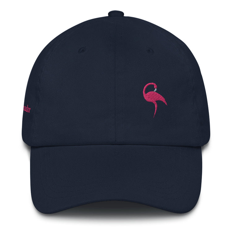 Casquette brodée Lacornador® Flamant rose