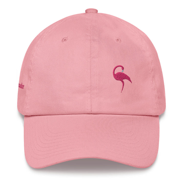 Casquette brodée Lacornador® Flamant rose
