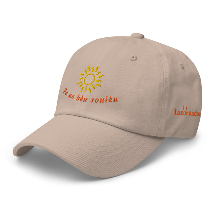 Casquette brodée Lacornador® Fa un bèu soulèu 🌞