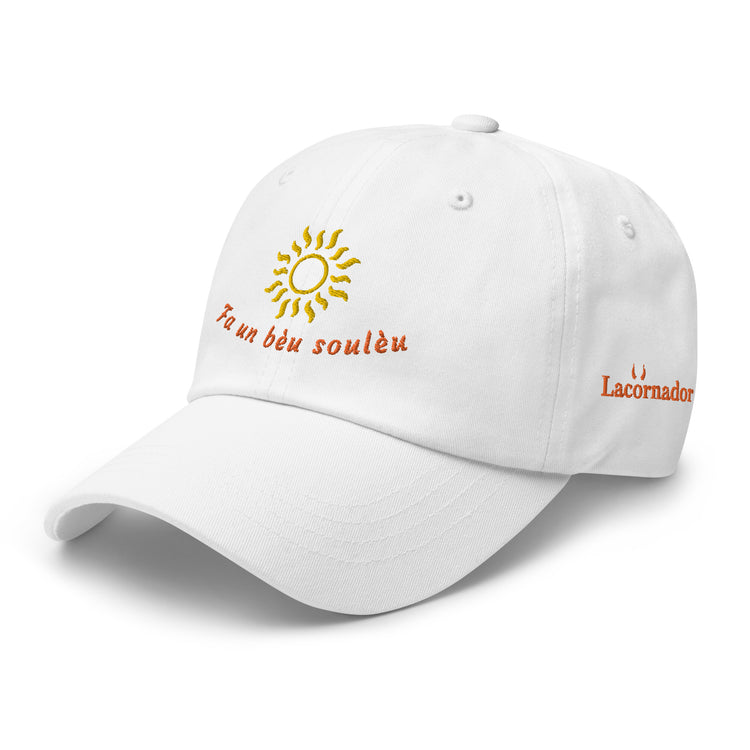 Casquette brodée Lacornador® Fa un bèu soulèu 🌞