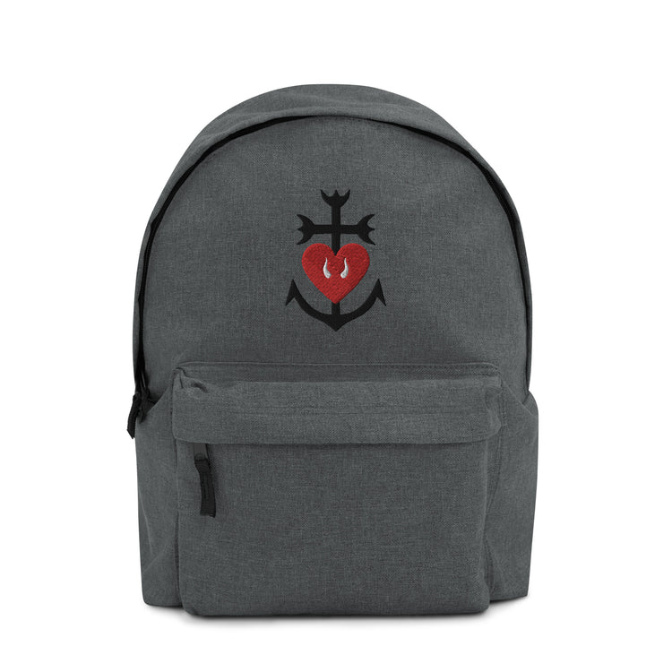 Sac à dos Lacornador® brodé Croix Camarguaise