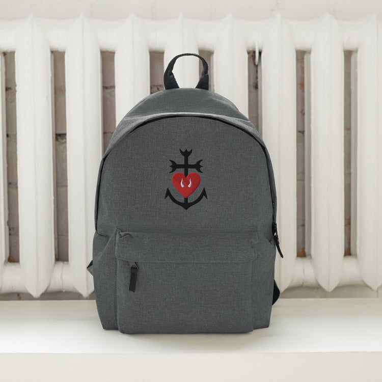 Sac à dos Lacornador® brodé Croix Camarguaise