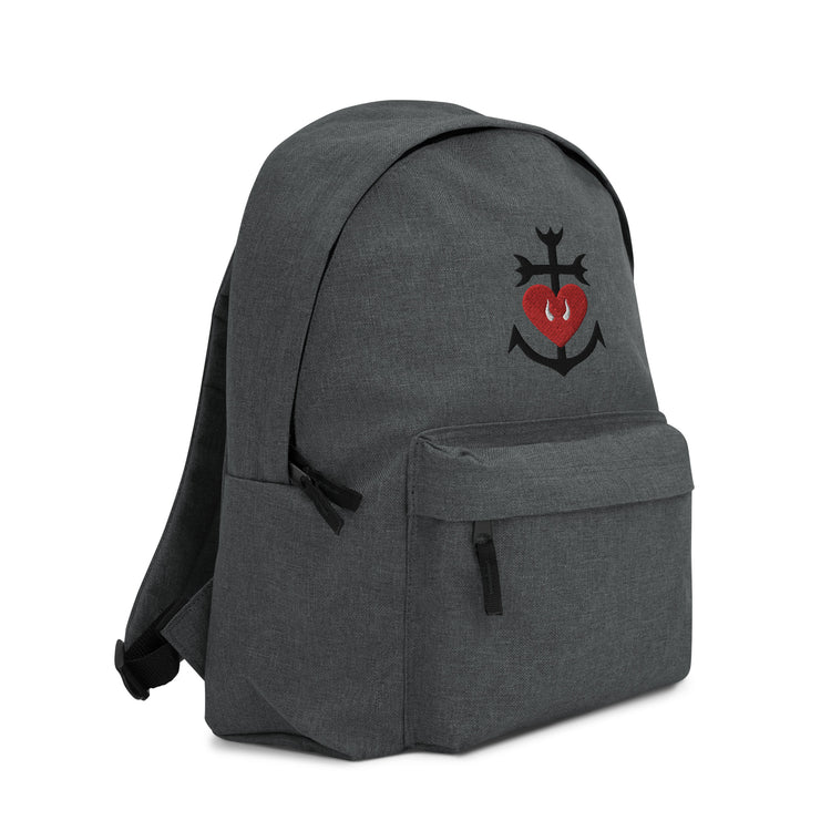 Sac à dos Lacornador® brodé Croix Camarguaise