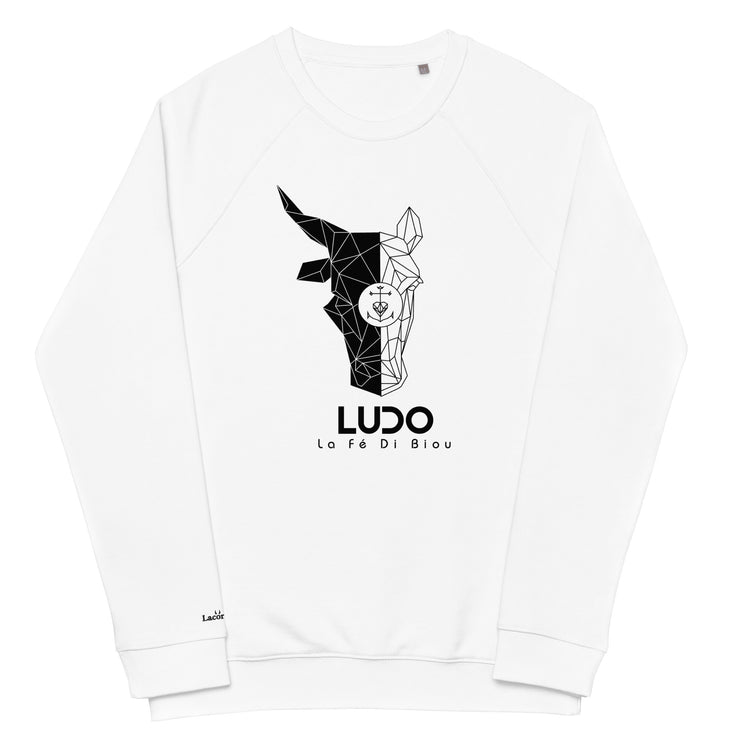 Sweat-shirt classique en coton bio "Ludo La Fé di Bioù" by Lacornador®