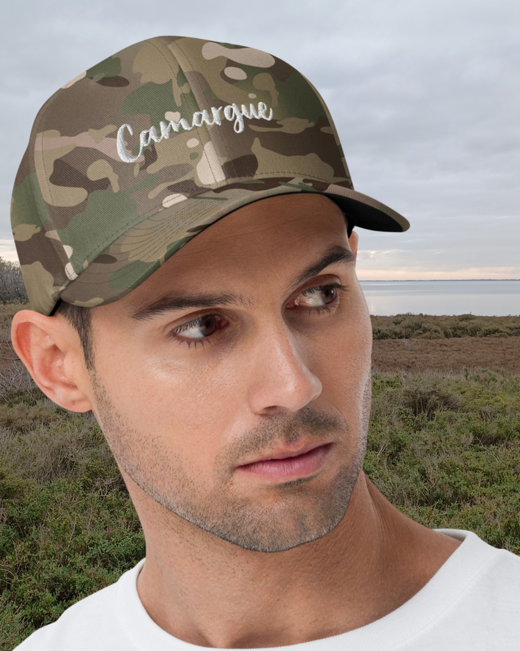 Casquette camouflage en Sergé Lacornador® Camargue