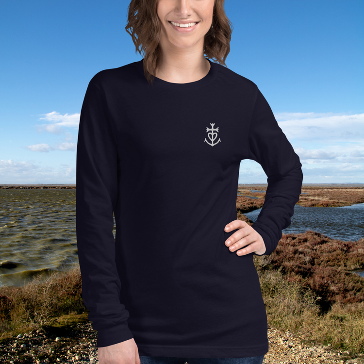 Tee-shirt Lacornador® à manches longues brodé Croix Camarguaise