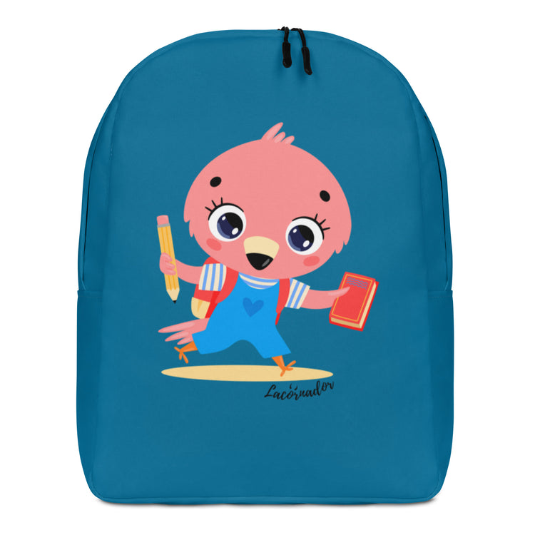 Sac à dos Lacornador® Flamant rose va à l'école