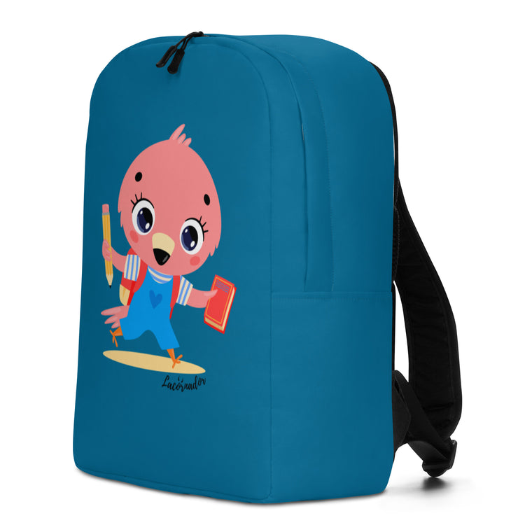Sac à dos Lacornador® Flamant rose va à l'école