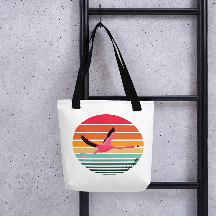 Tote bag Lacornador® Flamant rose