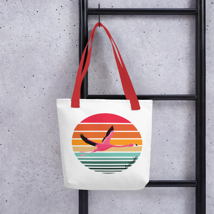 Tote bag Lacornador® Flamant rose