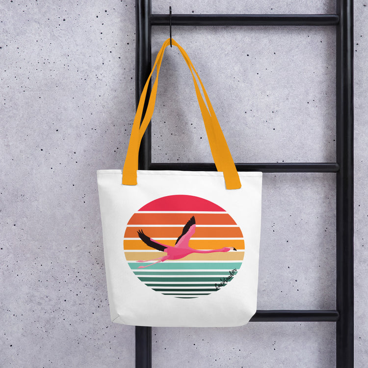 Tote bag Lacornador® Flamant rose