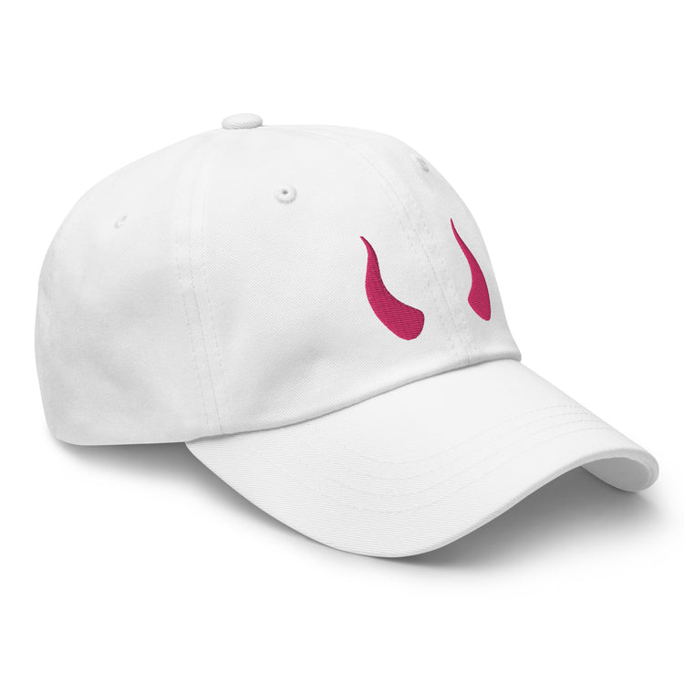 Casquette brodée Lacornador® Cornes fuchsia