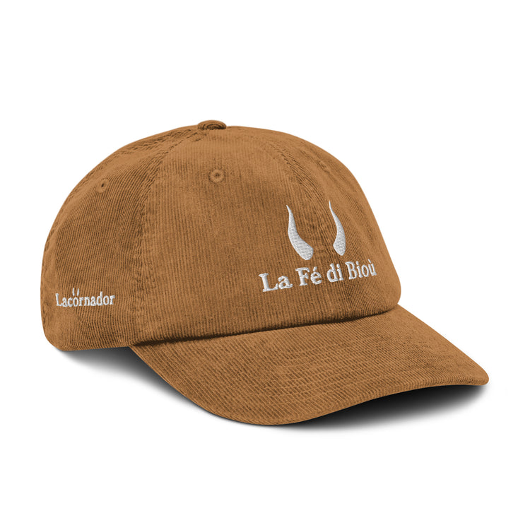 Casquette en velours côtelé Lacornador® La Fé di Bioù
