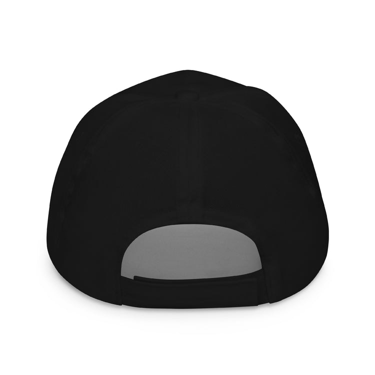 Casquette noire enfant brodée Lacornador® Tête de cheval
