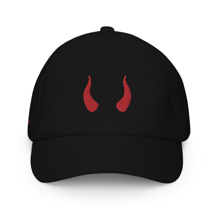 Casquette noire brodée enfant Lacornador®