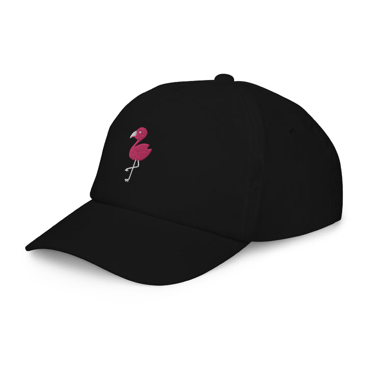 Casquette enfant brodée Lacornador® Petit flamant rose