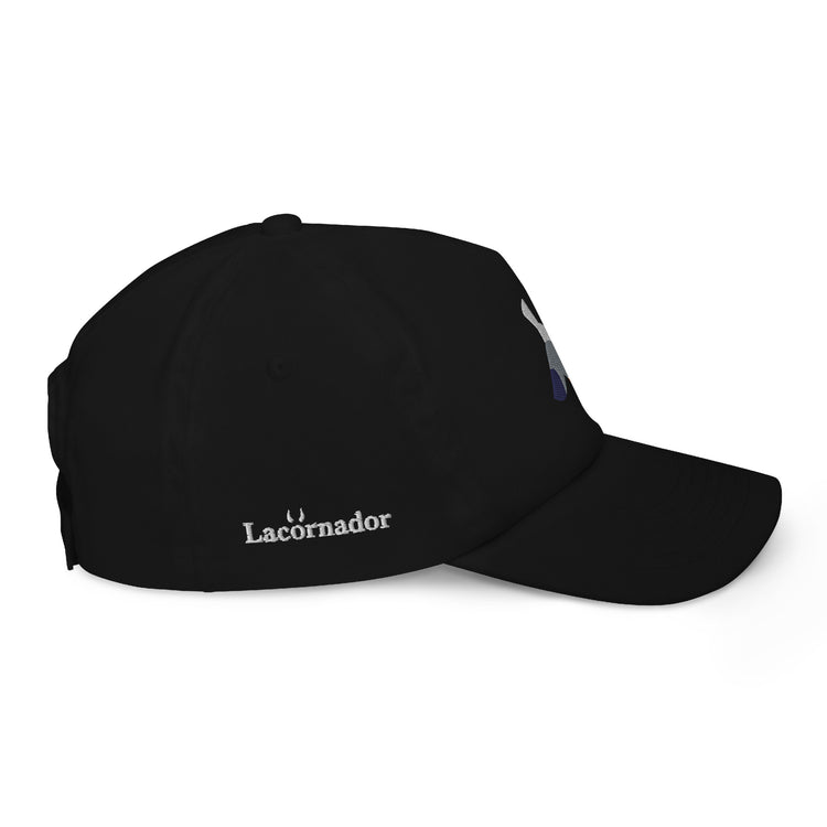 Casquette noire enfant brodée Lacornador® Petite mouette