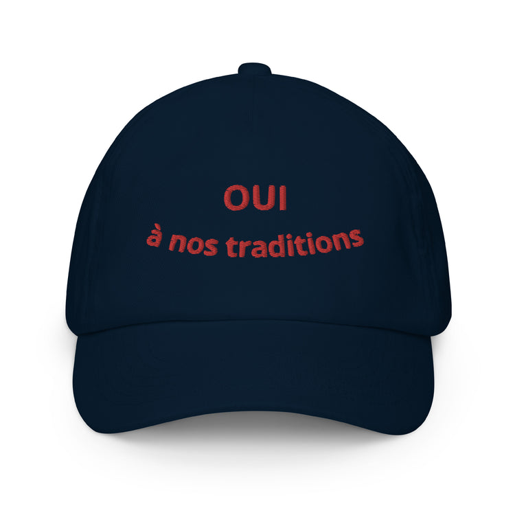 Casquette brodée Oui à nos traditions