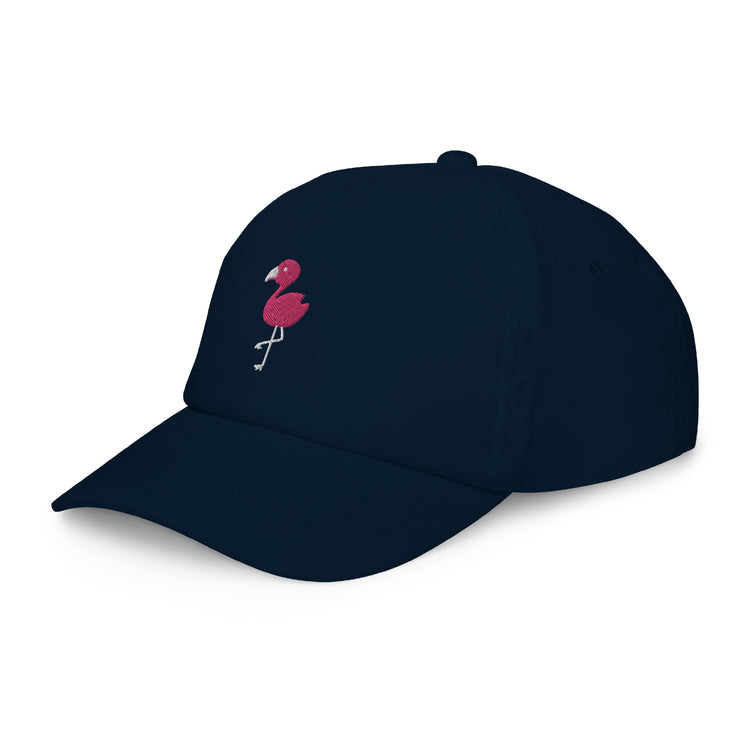 Casquette enfant brodée Lacornador® Petit flamant rose