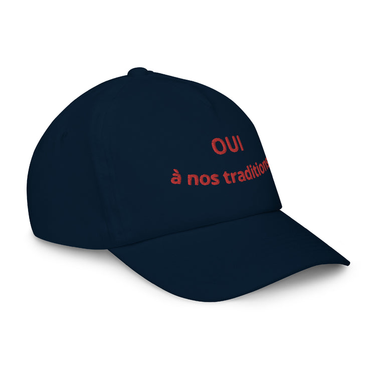Casquette brodée Oui à nos traditions