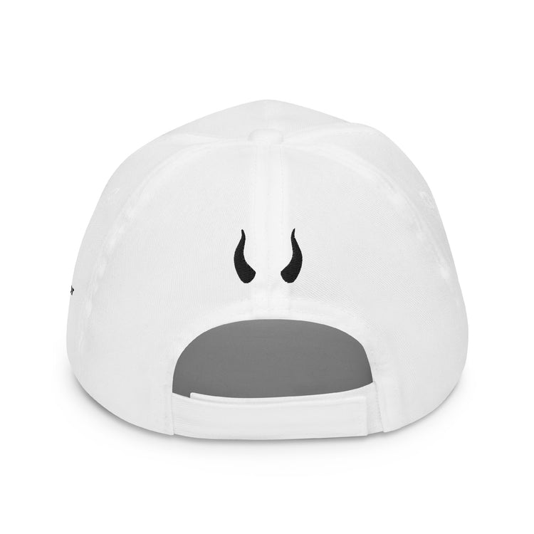 Casquette blanche enfant brodée Lacornador® Taureau sauteur