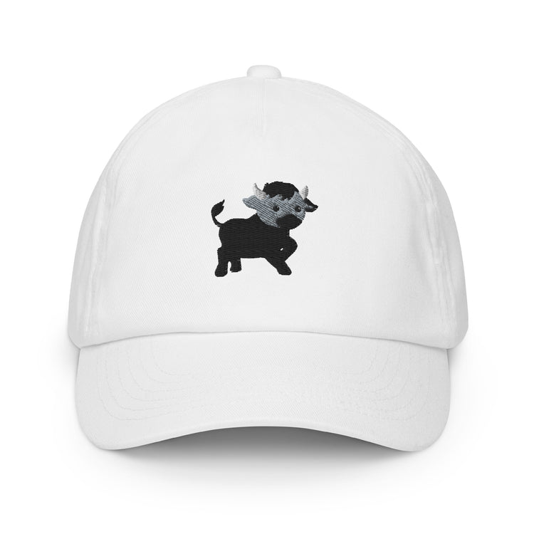 Casquette blanche enfant Lacornador® Petit taureau camarguais