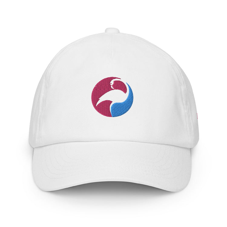 Casquette enfant brodée Lacornador® gracieux flamant rose