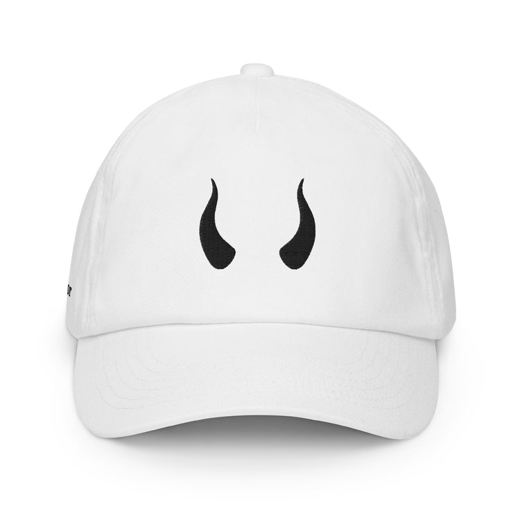 Casquette blanche enfant brodée Lacornador®