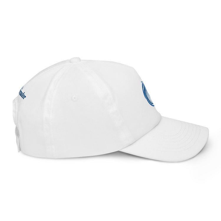 Casquette Blanche enfant brodée Lacornador® Tête de cheval