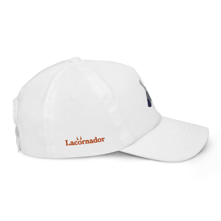 Casquette blanche enfant brodée Lacornador® Petite mouette