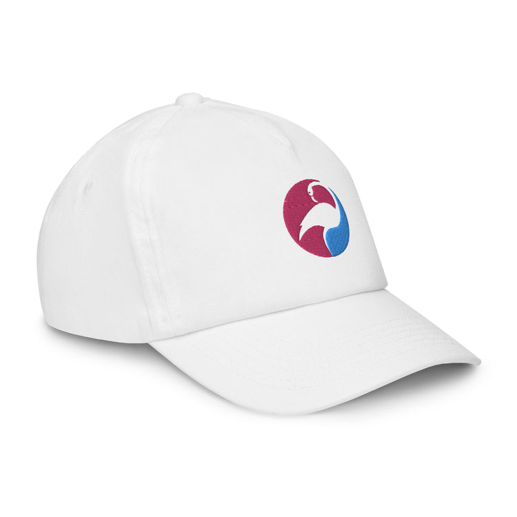 Casquette enfant brodée Lacornador® gracieux flamant rose
