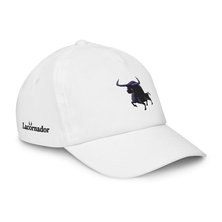 Casquette blanche enfant Lacornador® brodée Toro