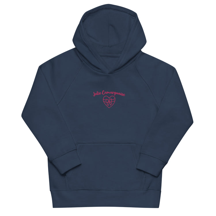 Sweat-shirt à capuche écologique brodé Lacornador® Jolie Camarguaise