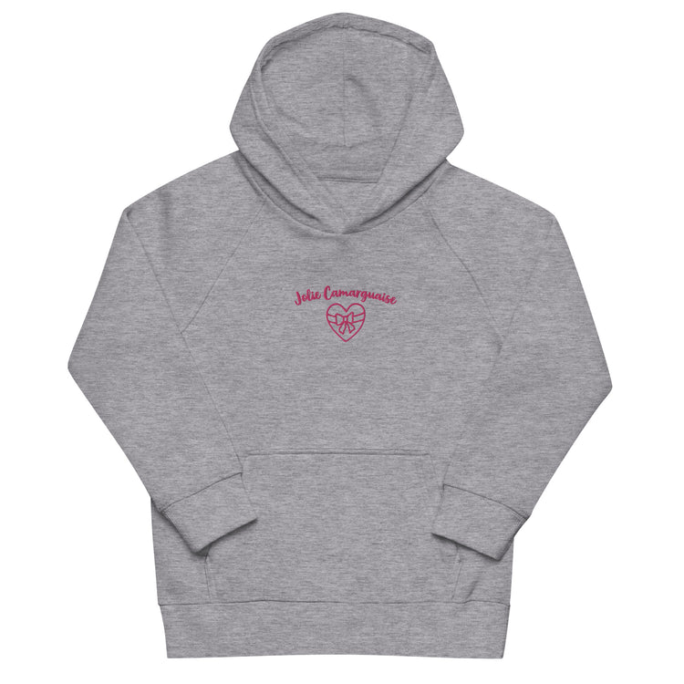 Sweat-shirt à capuche écologique brodé Lacornador® Jolie Camarguaise