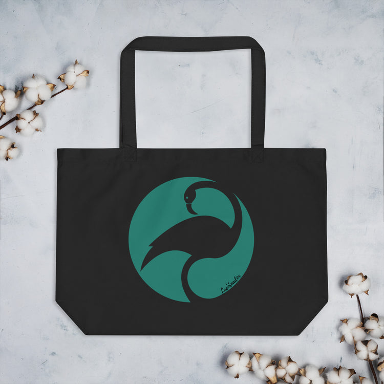 Sac shopping coton bio Lacornador® Flamant