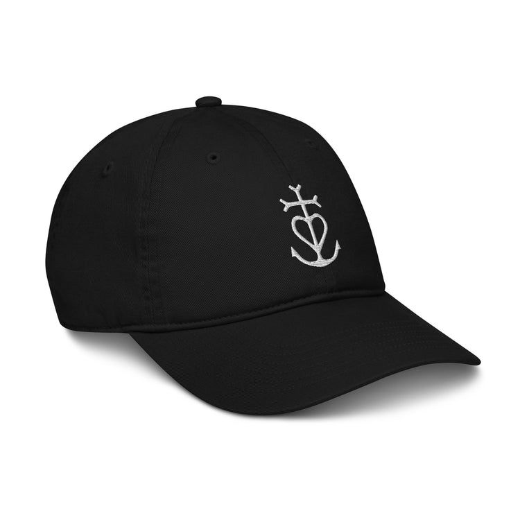 Casquette Lacornador® brodée 100% coton biologique Croix de Camargue