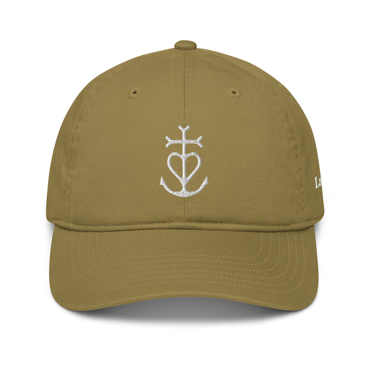 Casquette Lacornador® brodée 100% coton biologique Croix de Camargue
