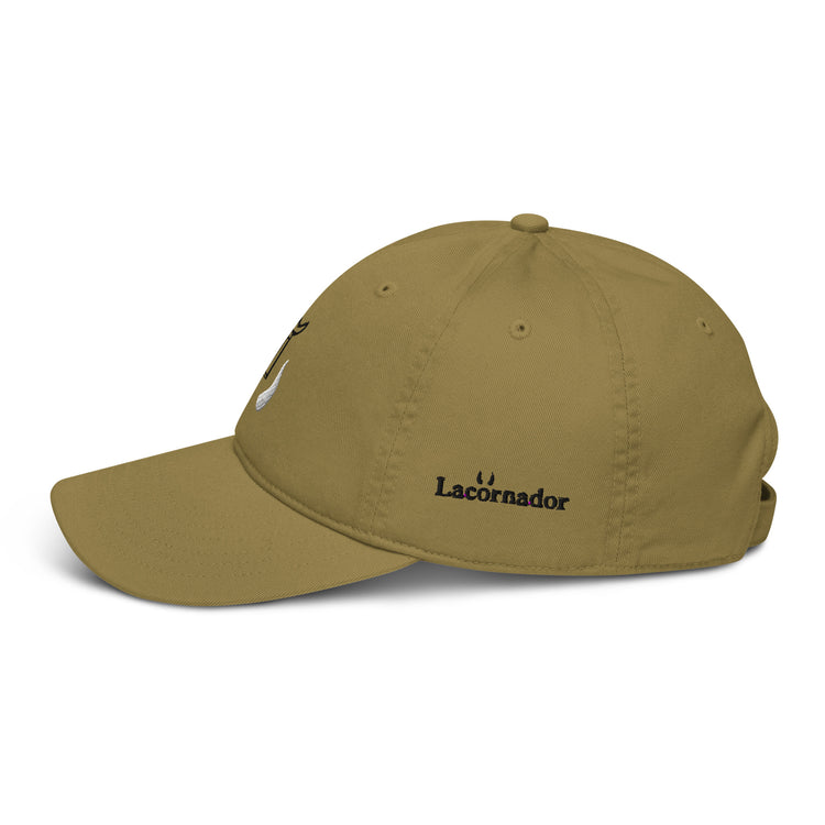 Casquette Lacornador® brodée 100% coton biologique Trident et Cornes