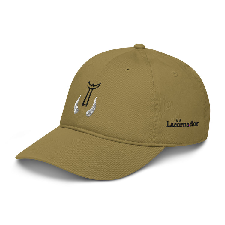 Casquette Lacornador® brodée 100% coton biologique Trident et Cornes