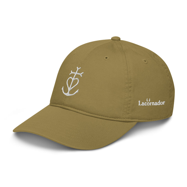 Casquette Lacornador® brodée 100% coton biologique Croix de Camargue
