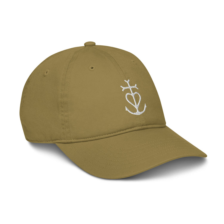 Casquette Lacornador® brodée 100% coton biologique Croix de Camargue