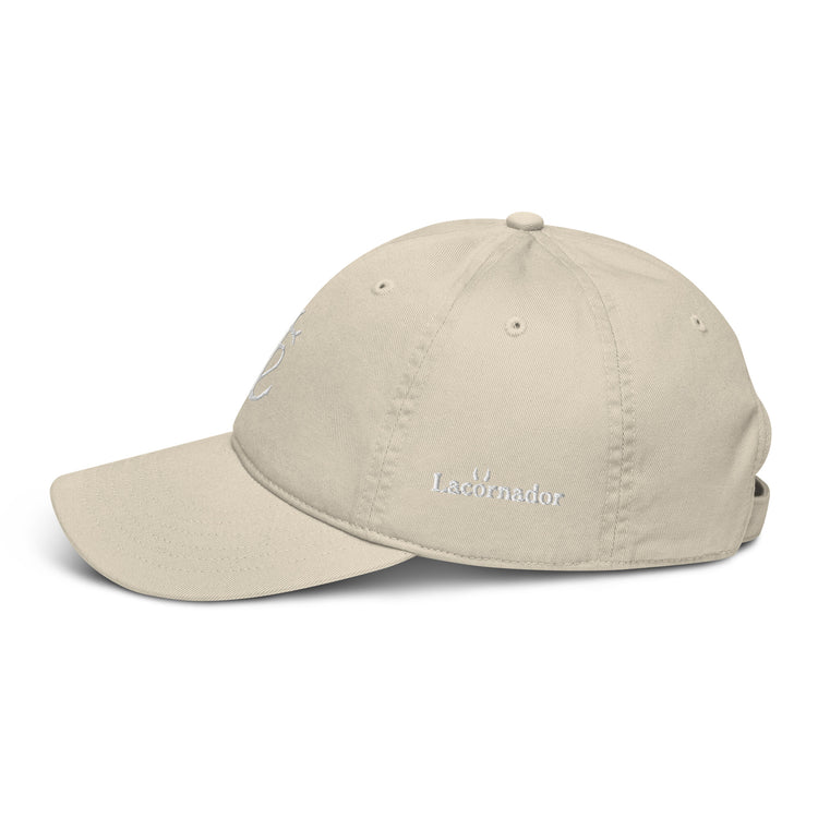 Casquette Lacornador® brodée 100% coton biologique Croix de Camargue