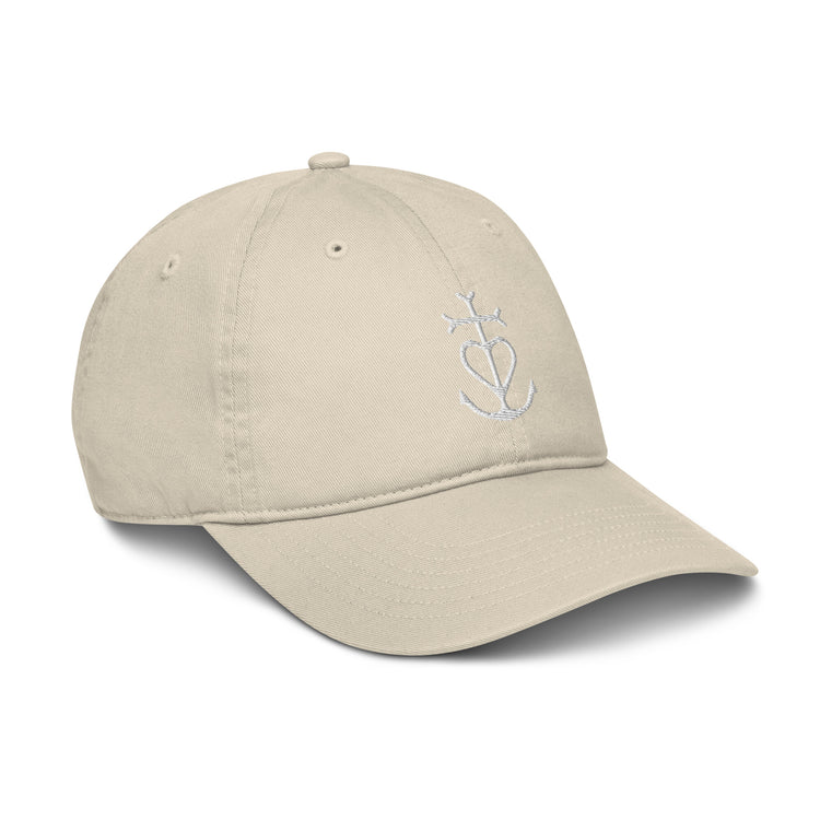 Casquette Lacornador® brodée 100% coton biologique Croix de Camargue