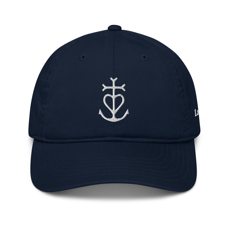 Casquette Lacornador® brodée 100% coton biologique Croix de Camargue