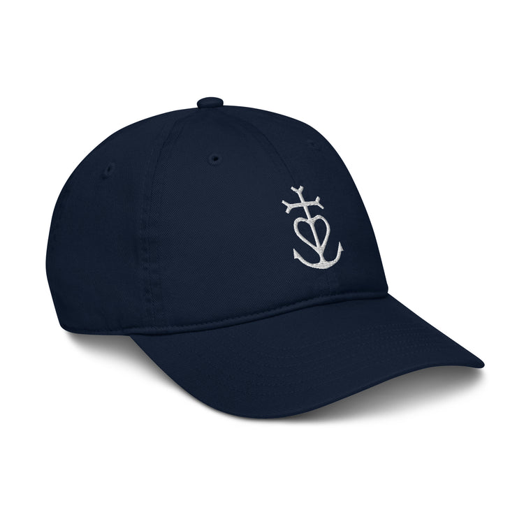Casquette Lacornador® brodée 100% coton biologique Croix de Camargue