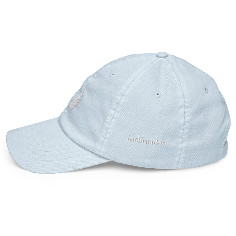 Casquette brodée Lacornador® bleu Ciel pastel