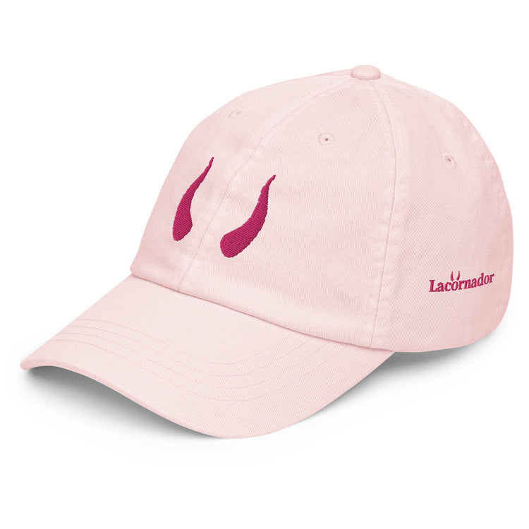 Casquette brodée Lacornador® rose pastel