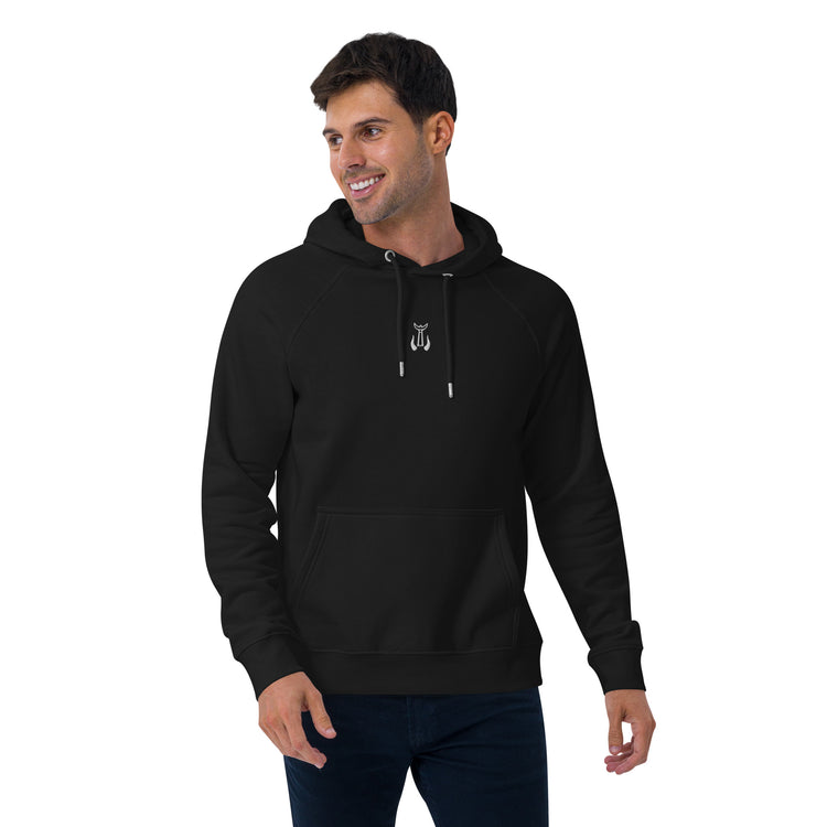 Sweat à capuche mixte en coton biologique Lacornador® Trident Camarguais