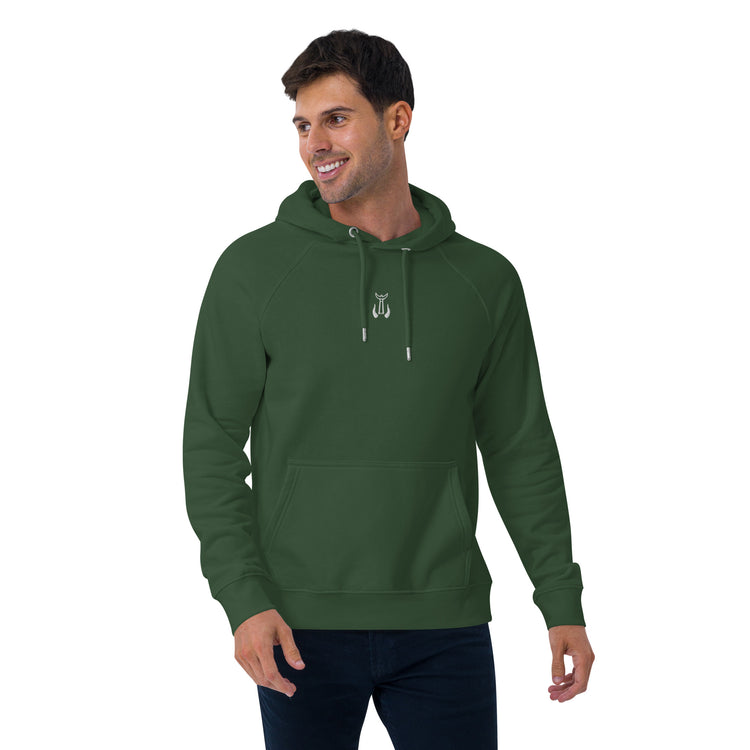 Sweat à capuche mixte en coton biologique Lacornador® Trident Camarguais